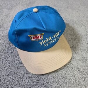 K-Products Unisex OSFM Trucker Hat Blue DMI Yield-Till System This Dog Hunts USA